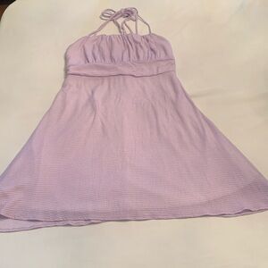 Lelis Collection Purple & White Gingham Dress. Size S